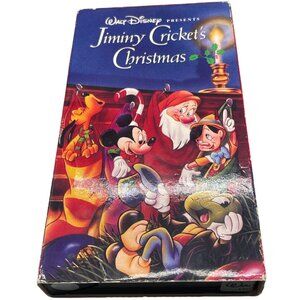 vintage Walt Disney Jiminy Cricket's Christmas VHS tape 47 minutes English READ